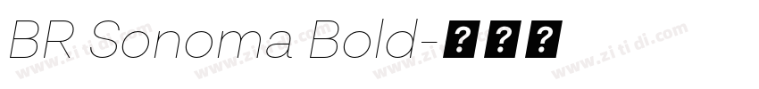 BR Sonoma Bold字体转换 BR Sonoma Bold字体转换